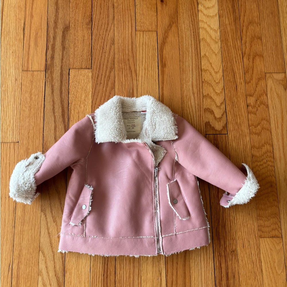 Zara Pink Kids Jacket with White Lining